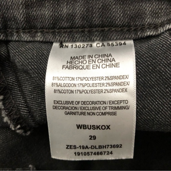 Wrangler Y2K Gray Denim Stretch Mini Skirt with Pockets Size 29 - Picture 6 of 6